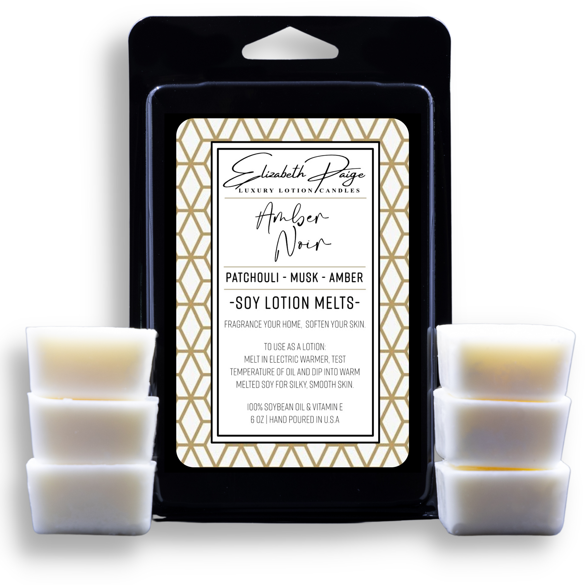 Amber Noir Soy Lotion Melts